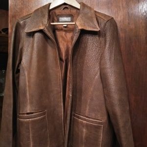 The Territory Ahead Distressed Leather Jacket